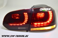 LED Rckleuchten R-Look fr VW Golf VI 08-12 red/smoke (Auch Serien LED)