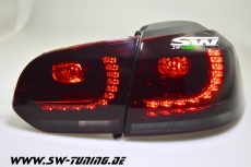 LED Rckleuchten R-Look fr VW Golf VI 08-12 red/smoke (Auch Serien LED)