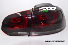 LED Rckleuchten R-Look fr VW Golf VI 08-12 red/smoke (Auch Serien LED)