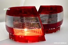 SW Rckleuchten fr Audi A4 B5 Lim 1995-10/2000 red/crystal