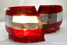 SW Rckleuchten fr Audi A4 B5 Lim 1995-10/2000 red/crystal