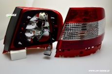 SW Rckleuchten fr Audi A4 B5 Lim 1995-10/2000 red/crystal