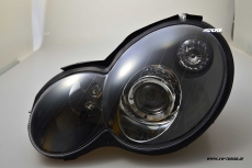SW Scheinwerfer fr Mercedes Benz C-Coupe/Sport Coup C203 01-04 Black