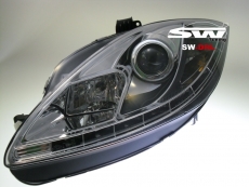 SW-DRL Scheinwerfer Seat Leon 1P1 09-13 LED Tagfahrlicht R87 chrom