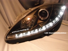 SW-DRL Scheinwerfer Seat Leon 1P1 09-13 LED Tagfahrlicht R87 black