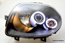Angel Eye Scheinwerfer Renault Clio II 98-01 CCFL-SLR black