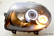 Angel Eye Scheinwerfer Renault Clio II 98-01 CCFL-SLR black