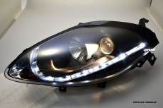 SW-DRL Scheinwerfer Fiat Bravo 198 07-13 LED Tagfahrlicht black