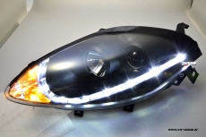 SW-DRL Scheinwerfer Fiat Bravo 198 07-13 LED Tagfahrlicht black