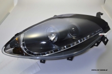 SW-DRL Scheinwerfer Fiat Bravo 198 07-13 LED Tagfahrlicht black
