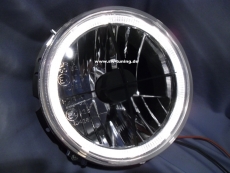 angel eye headlights VW Golf I halo rims + cross chrome