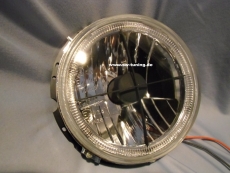 angel eye headlights VW Golf I halo rims + cross chrome