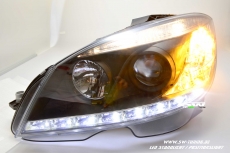 SW-Light Scheinwerfer fr MB C-Klasse W204/S204 07-11 LED Standlicht black