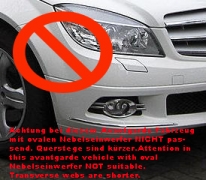 LED Tagfahrlicht C-Klasse W204 Avantgarde 07-11 fr runde NSW chrom