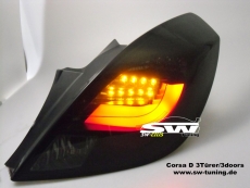 SW-Celis LED Rckleuchten Opel Corsa D 06-14 3Trer Black/Smoke Lightbar