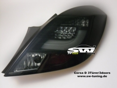 SW-Celis LED Rckleuchten Opel Corsa D 06-14 3Trer Black/Smoke Lightbar