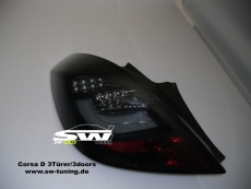 SW-Celis LED Rckleuchten Opel Corsa D 06-14 3Trer Black/Smoke Lightbar