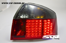SW-Light LED Rckleuchten fr Audi A4 8E Limousine 01-04 in red/black