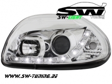SW-Light Scheinwerfer Renault Clio II 98-01 LED TFL-Optik chrome
