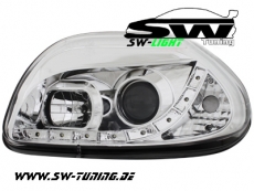 SW-Light Scheinwerfer Renault Clio II 98-01 LED TFL-Optik chrome