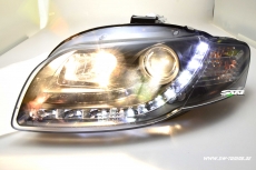 SW-Light Scheinwerfer Audi A4 B7 05-08 LED Standlicht black