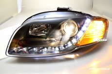 SW-Light Scheinwerfer Audi A4 B7 05-08 LED Standlicht black