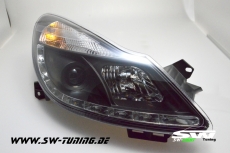 SW-Light headlights black Opel Corsa D 06-10 LED positionlight black