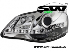 SW-Light Scheinwerfer VW Polo 9N3 05-09 LED Standlicht chrome