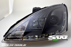 SW-Light Scheinwerfer Ford Focus Mk1 01-04 Facelift LED Standlicht black