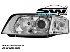 Angel Eye Scheinwerfer Audi A6 4B/5C 01-03 Standlichtringe chrom
