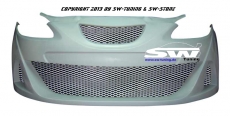 Seat Leon 1P 05-09 Frontstostange SWL-Design mit Teilegutachten