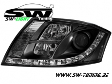 SW-Light Scheinwerfer AUDI TT 8N 99-05 LED Tagfahrlicht-Optik bla