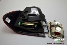 LED Rckleuchten fr 3er BMW E46 LCI Limo 02-04 red/crystal 4-teilig
