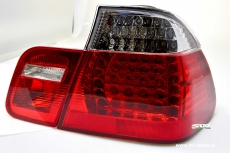 LED Rckleuchten fr BMW 3er E46 Lim 98-01 red/crystal 4-teilig