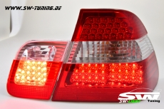 LED Rckleuchten BMW E46 Limo 98-01 red/crystal 4-teilig