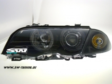 Angel Eye Scheinwerfer BMW 3er E46 Limo 98-01 black mit LWR