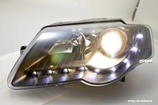 SW-Light Scheinwerfer VW Passat 3C 05-10 LED Standlicht schwarz