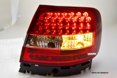 SW-Light LED Rckleuchten fr Audi A4 B5 Limo 1995-10/2000 red/crystal