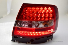 SW-Light LED Rckleuchten fr Audi A4 B5 Limo 1995-10/2000 red/crystal