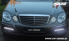LED Tagfahrlicht fr Mercedes E-Klasse W211 Avantgarde 06-09 chrome mit NSW