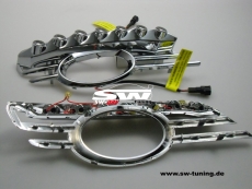 LED Tagfahrlicht fr Mercedes E-Klasse W211 Avantgarde 06-09 chrome mit NSW