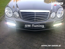 LED Tagfahrlicht fr Mercedes E-Klasse W211 Avantgarde 06-09 chrome mit NSW