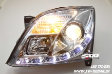 SW-DRL Scheinwerfer Opel Vectra C 02-05 LED Tagfahrlicht chrome