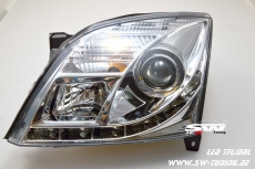 SW-DRL Scheinwerfer Opel Vectra C 02-05 LED Tagfahrlicht chrome