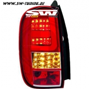 SW-Celis LED Rckleuchten Dacia Duster 10-14 red/clear Lightbar