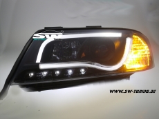 SW-LTube Scheinwerfer Audi A6 4B 97-01 Lighttube black