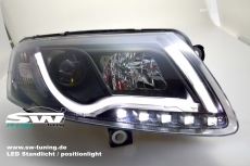 SW-LTube Scheinwerfer Audi A6 4F 04-08 Lighttube black