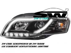 SW-LTube Scheinwerfer Audi A4 B7 04-07 Lighttube Standlicht black