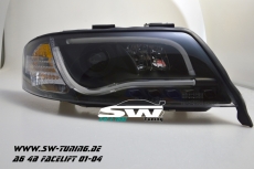 SW-LTube Scheinwerfer Audi A6 4B FL 01-04 LED Lighttube black