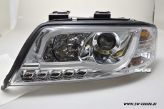 SW-LTube Scheinwerfer Audi A6 4B 97-01 Lighttube chrome
